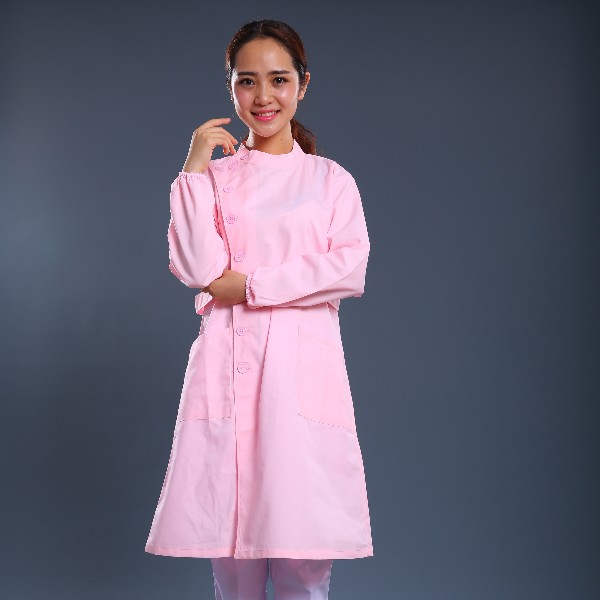 粉色長(cháng)款護士制服