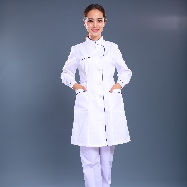 白色長(cháng)款護士制服